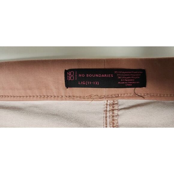 NO BOUNDARIES PULL-ON SKINNY JEANS COLOR PINK JUNIOR  SIZE L/G (11-13) - Picture 4 of 4